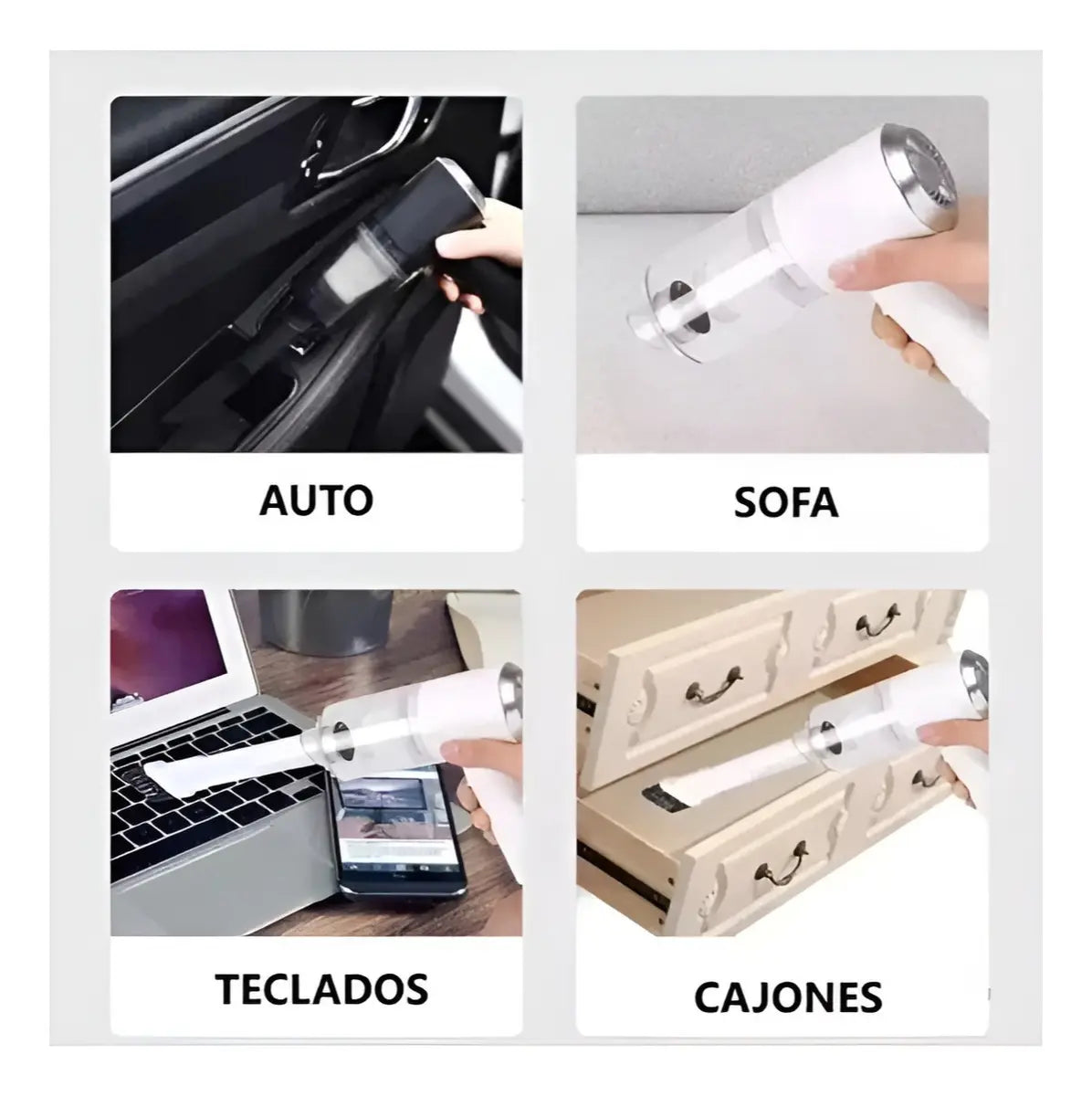 Aspiradora de mano inalámbrica recargable